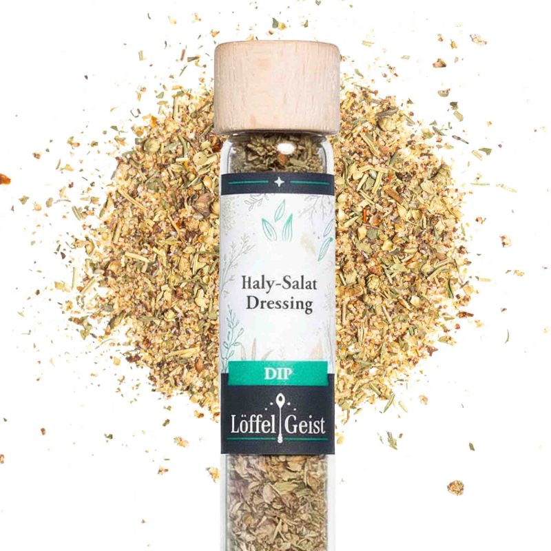 Italy Salat Dressing Würmix im Reagenzglas